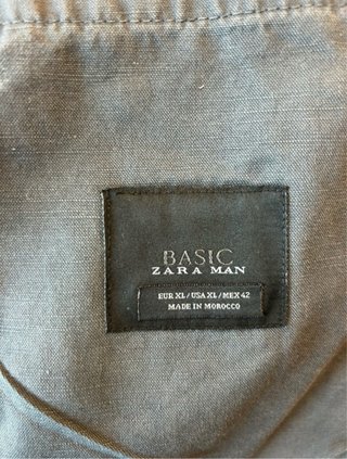 Giacca Zara Man vintage blu petrolio