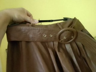 Gonna pelle zara tg Eur m cinta in coordinato vita