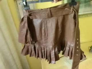 Gonna pelle zara tg Eur m cinta in coordinato vita