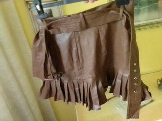 Gonna pelle zara tg Eur m cinta in coordinato vita