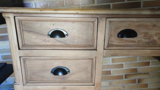 Escritorio Estilo Isabelino Madera Restaurado