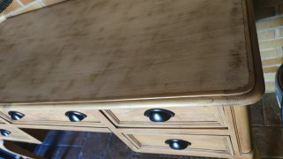 Escritorio Estilo Isabelino Madera Restaurado
