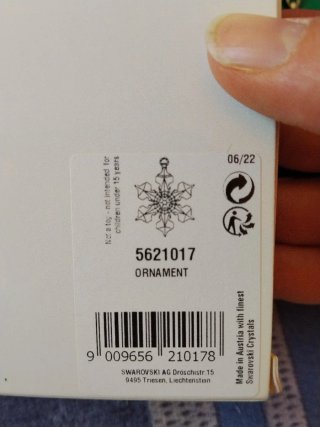 Stella Swarovski 2022 Piccolo Fiocco di Neve