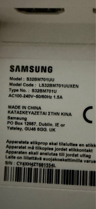 Samsung Smart Monitor M7 32” Blanco 4K UHD