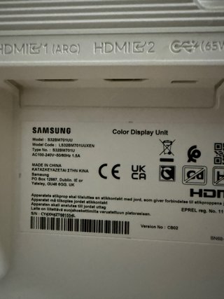 Samsung Smart Monitor M7 32” Blanco 4K UHD