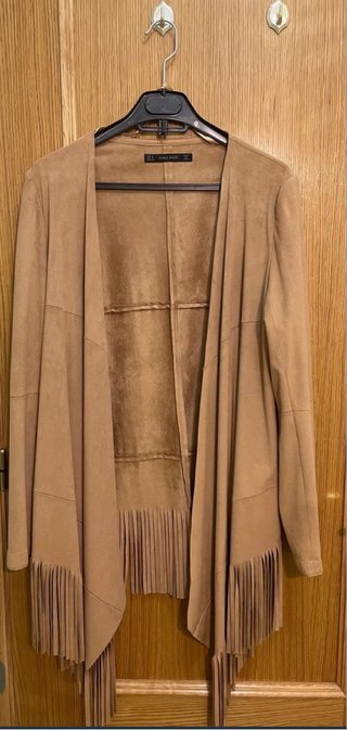 Chaqueta Zara flecos talla M