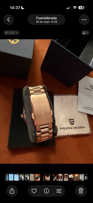Pagani Design Rose Gold 36mm Day Date