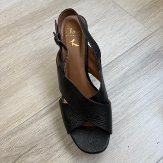 Sandalias de tacón Chèrie plataforma negras