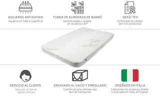 Colchón minicuna/colecho GOYSILA 50x83cm