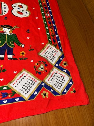 Canovaccio decorativo calendario 2008 – cotone