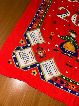 Canovaccio decorativo calendario 2008 – cotone