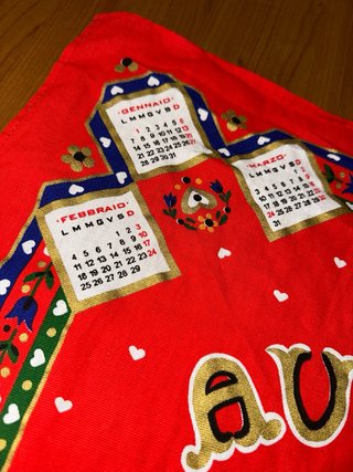 Canovaccio decorativo calendario 2008 – cotone