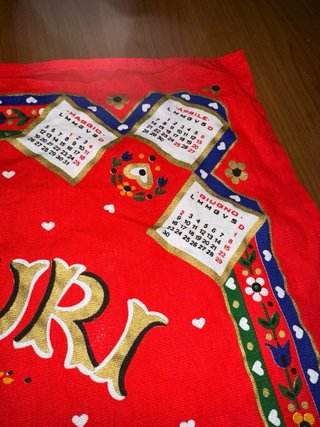 Canovaccio decorativo calendario 2008 – cotone