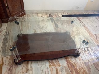 Regalo mesa de centro madera y cristal