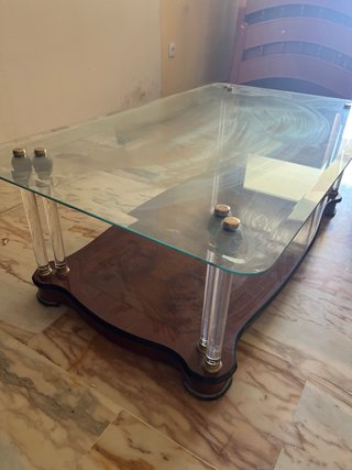 Regalo mesa de centro madera y cristal