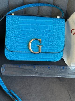 Bolso Guess Azul Cocodrilo