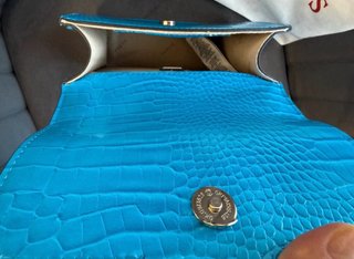 Bolso Guess Azul Cocodrilo