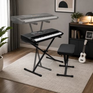 Supporto Tastiera Pieghevole Tiger KYS77-BK