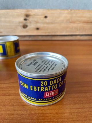 Scatole Vintage Liebig Latta Dadi Estratto carne