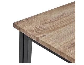 Escritorio Plegable Madera y Metal Natural