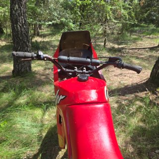Puch Condor Trail Roja y Dorada