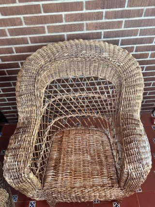 2 Sillones de mimbre