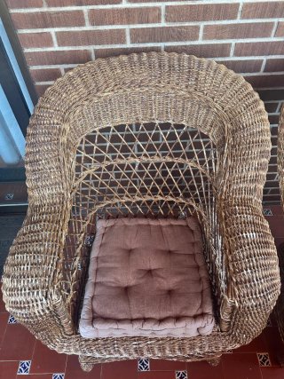 2 Sillones de mimbre