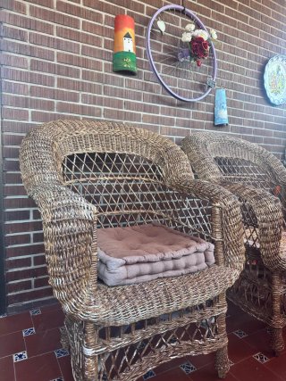 2 Sillones de mimbre