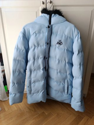 KWD Chaquetón acolchado Invierno Azul con Capucha