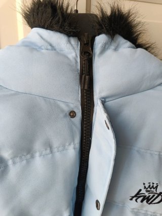 KWD Chaquetón acolchado Invierno Azul con Capucha