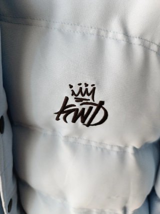 KWD Chaquetón acolchado Invierno Azul con Capucha