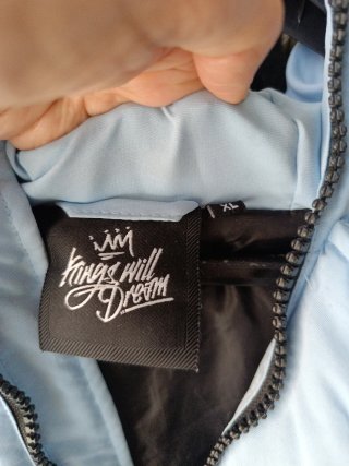 KWD Chaquetón acolchado Invierno Azul con Capucha