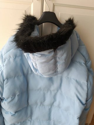 KWD Chaquetón acolchado Invierno Azul con Capucha