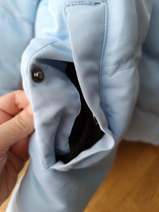 KWD Chaquetón acolchado Invierno Azul con Capucha