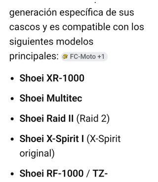 Visera SHOEI CX-1V Spectra Silver