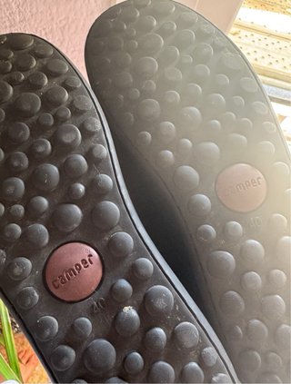 Zapatos Escolares Camper Negro Velcro