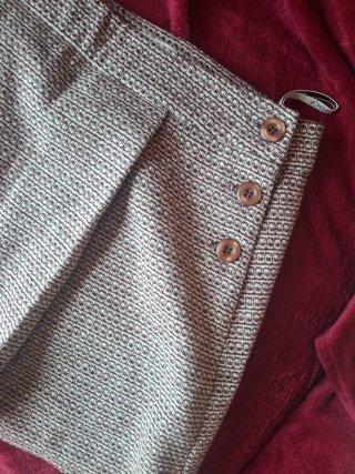 Falda Topshop Beige y Marrón Mujer