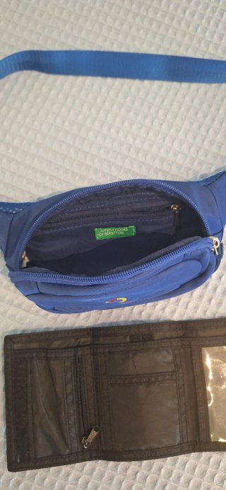 Riñonera Benetton y Cartera Real Madrid