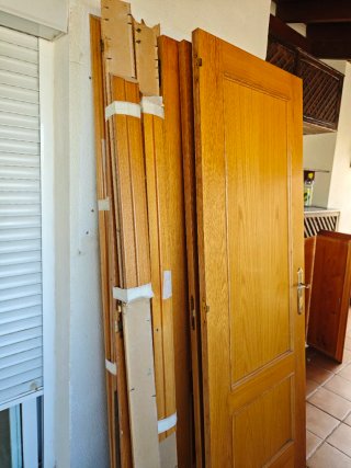 Puertas de interior de madera con marcos