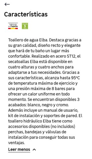 Radiador Toallero Blanco