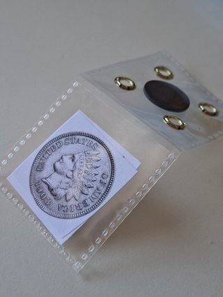 Moneda India Head 1906 en PVC