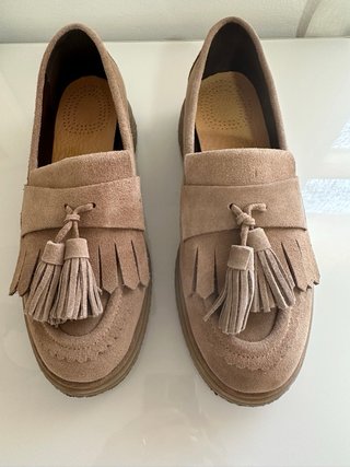 Mocasines Serraje Beige Talla 40