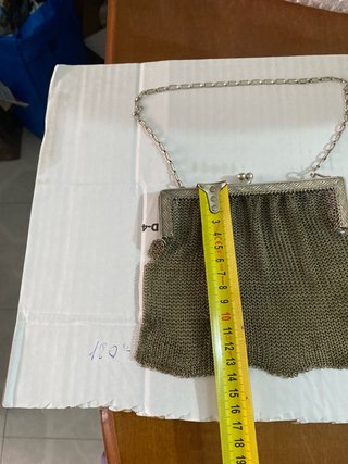 Bolso Malla Metálica Antiguo 1850-1900