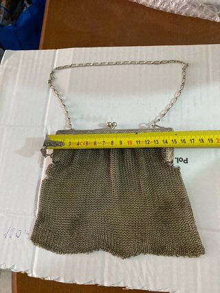 Bolso Malla Metálica Antiguo 1850-1900