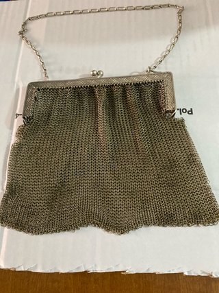 Bolso Malla Metálica Antiguo 1850-1900