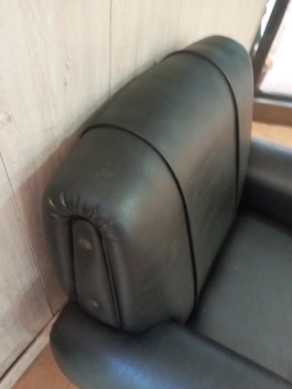 Sillón Vintage Piel Negro