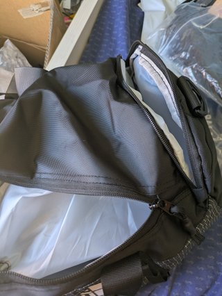 Mochila The North Face Negra y Multicolor