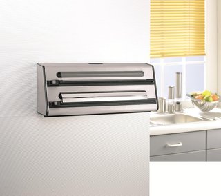 Dispensatore triplo in acciaio inossidabile pratico Emsa