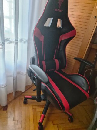 Silla Gaming Negra y Roja Tempest