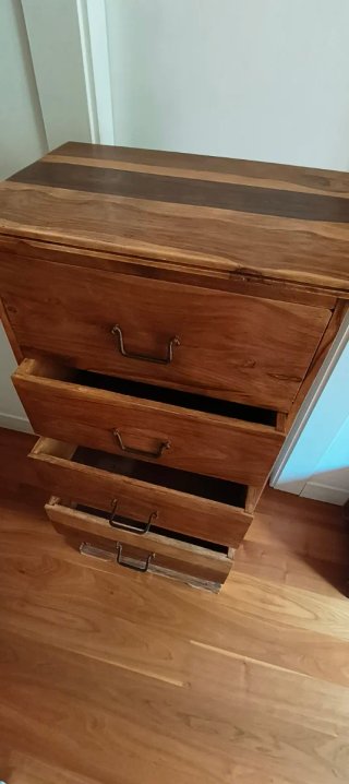 Cómoda rústica madera maciza